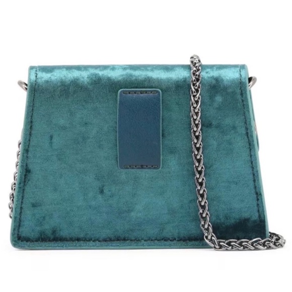 Trussardi Blue & Silver Clutch NWOT - Picture 2 of 4